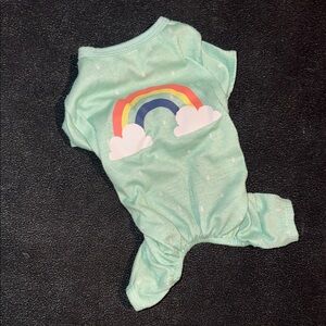 🌈Light Green Rainbow Onesie•Size:XS🌈